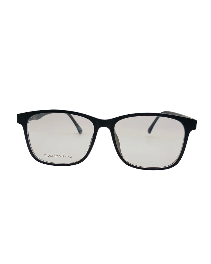 Classic Black Polarized Square Sunglasses – UV Protection & Timeless Style With 5 Interchangeable