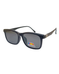 Classic Black Polarized Square Sunglasses – UV Protection & Timeless Style With 5 Interchangeable